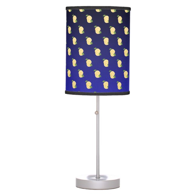 Juicy Lemon mug on Blue gradient Table Lamp (Front)