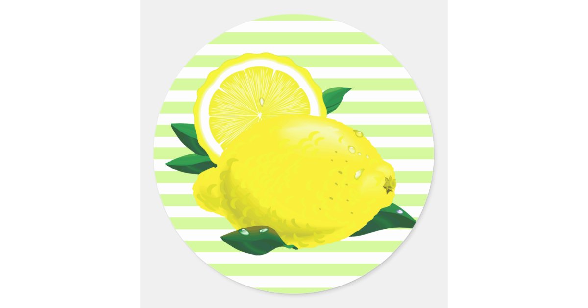 Juicy Lemons Stickers | Zazzle