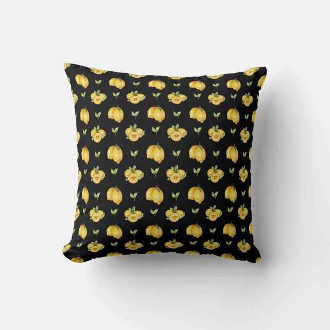 JUICY LEMONS THROW PILLOW (Front)