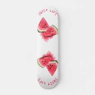 Juicy Life Watermelon Skateboard Gift - Your Text