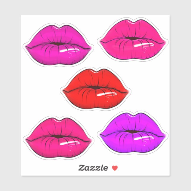 Juicy Lips Sticker (Sheet)