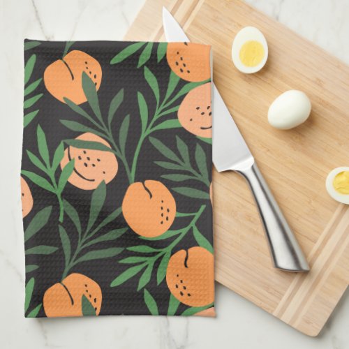 Juicy Nectarines Kitchen Towel