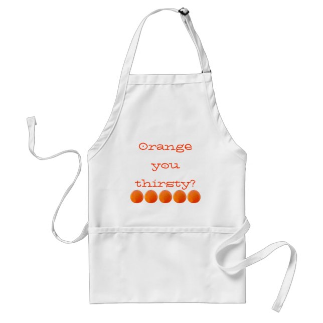 Juicy Orange Adult Apron (Front)