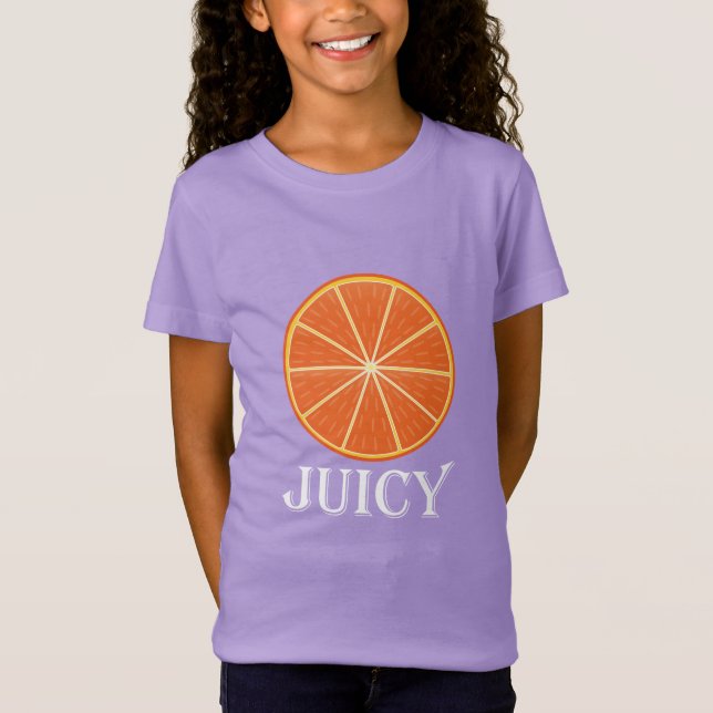Juicy Orange - Girls' Fine Jersey T-Shirt (Front)