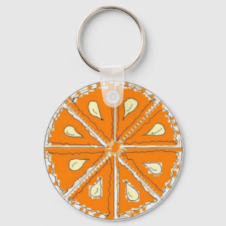 Juicy Orange Slice Keychain