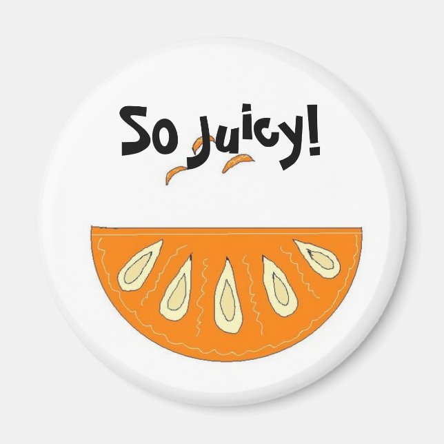 Juicy Orange Slice Magnet (Front)