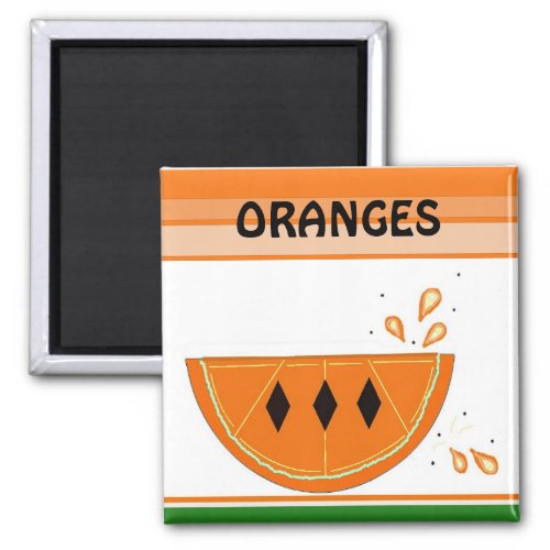 Juicy Orange Slice Magnet
