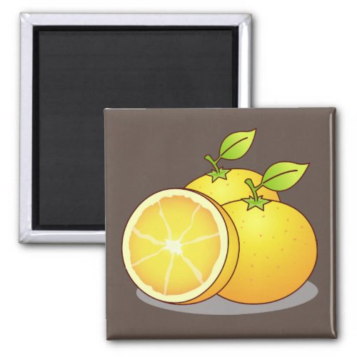 Juicy Oranges fruit art Magnet