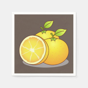 Juicy Oranges fun fruit Napkins