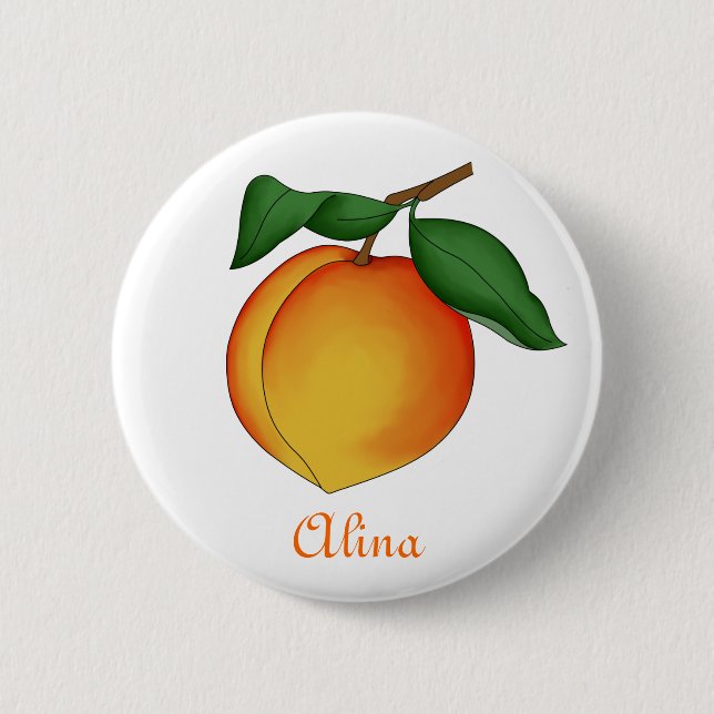 Juicy Peach Button (Front)