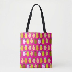 Juicy Pineapple Pattern Tote Bag