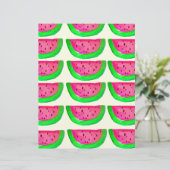 Juicy pink  watermelon fruit pattern on lemon (Standing Front)