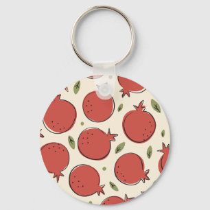 Juicy pomegranate keychain
