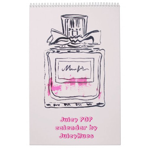 Juicy POP Pop Art watercolour illustration Calendar