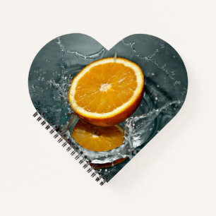 Juicy positive orange for vitamin mood  notebook