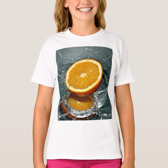 Juicy positive orange for vitamin mood    T-Shirt (Front)