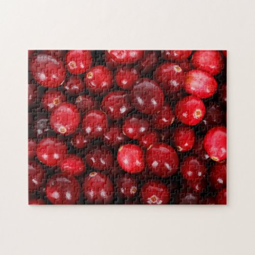 Juicy Red Cranberries Jigsaw Puzzle