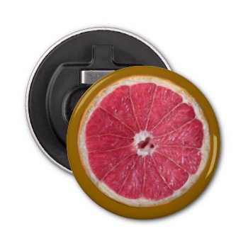 Juicy Red Grapefruit Bottle Opener by Emangl3D at Zazzle