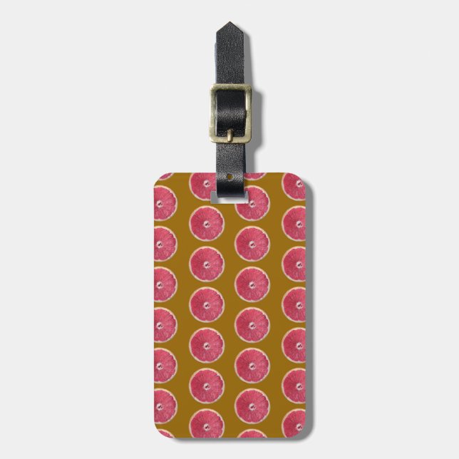 Juicy Red Grapefruit Luggage Tag (Front Vertical)