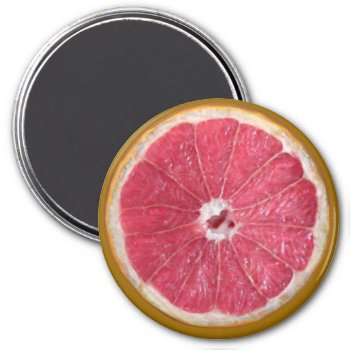 Juicy Red Grapefruit Magnet by Emangl3D at Zazzle