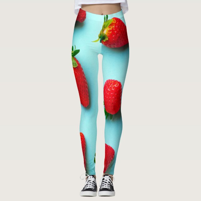 JUICY RED LYCHEE LEGGINGS (Front)
