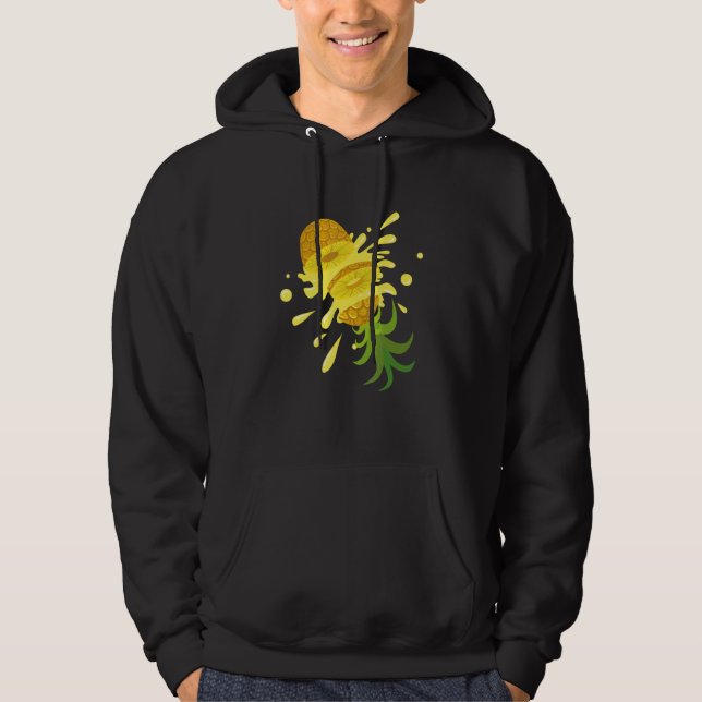 Juicy Retro Swinger Upside Down Pineapple Hoodie (Front)