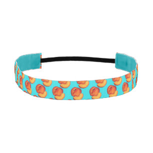 Juicy Ripe Summer Peach Georgia Peaches Fruit Athletic Headband