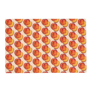 Juicy Ripe Summer Peach Georgia Peaches Fruit Placemat