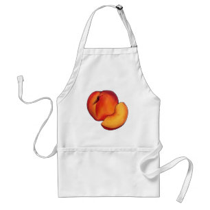 Juicy Ripe Summer Peach Peaches Stone Fruit Adult Apron