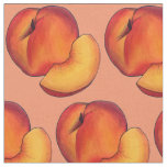 Juicy Ripe Summer Peach Peaches Stone Fruit Fabric
