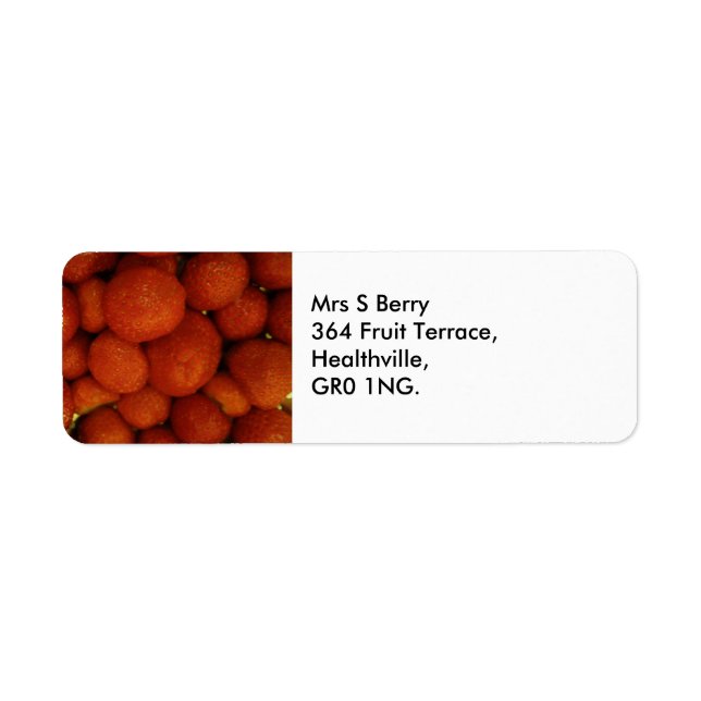 Juicy Strawberries Address Labels (Front)