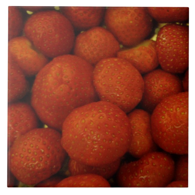 Juicy Strawberries Tile (Front)