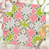 Juicy Summer Green And Watermelon Pink Pattern Tissue Paper