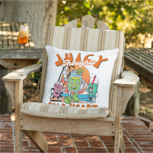 Juicy Thoughts Cold Heart Outdoor Pillow