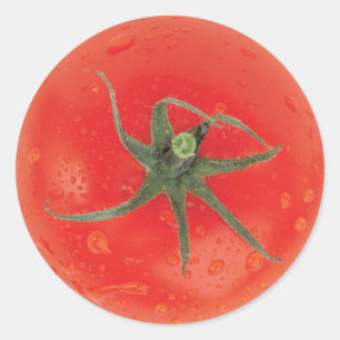 Juicy Tomato Classic Round Sticker