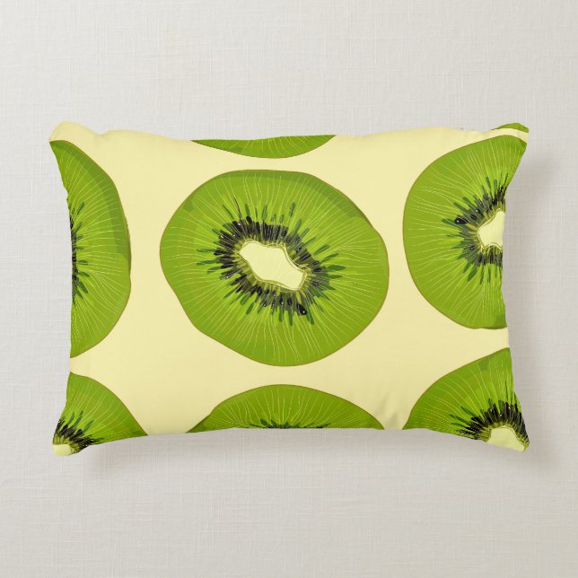 Juicy Tropical Fruits: Vibrant Summer Accent Pillow (Front)