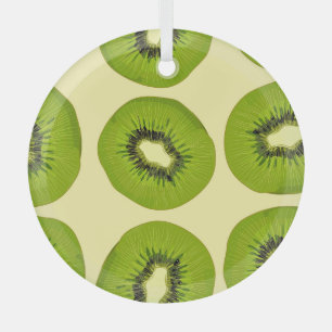 Juicy Tropical Fruits: Vibrant Summer Glass Ornament