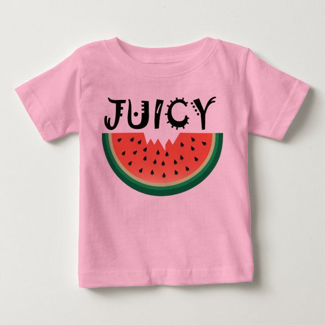 Juicy Watermelon - Baby Fine Jersey T-Shirt (Front)