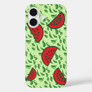 Juicy Watermelon & Leaf iPhone 16 Case