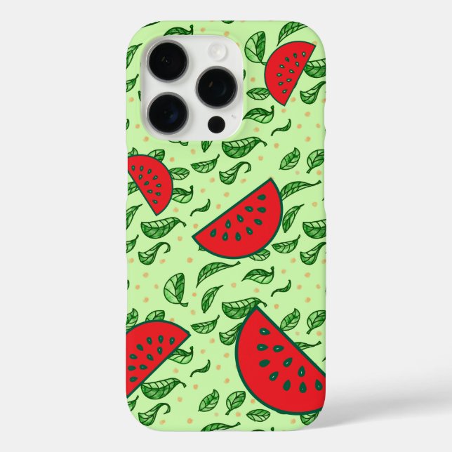 Juicy Watermelon & Leaf Case-Mate iPhone Case (Back)