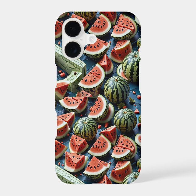 Juicy Watermelon Pattern Design 2 iPhone Case (Back)