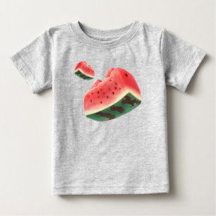 Juicy Watermelon Pattern: Summer Fruit Design Baby T-Shirt
