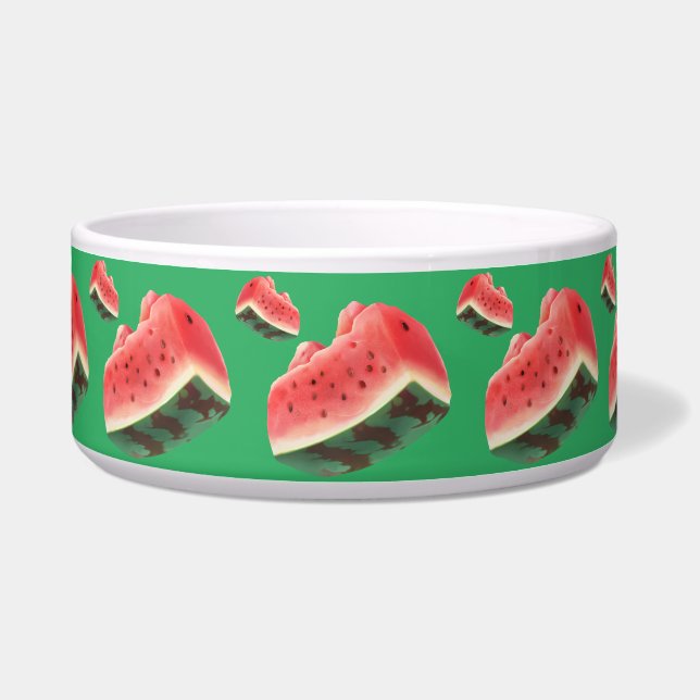 Juicy Watermelon Pattern: Summer Fruit Design Bowl (Front)