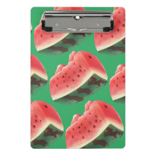 Juicy Watermelon Pattern: Summer Fruit Design Mini Clipboard