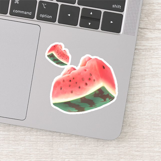 Juicy Watermelon Pattern: Summer Fruit Design Sticker (Detail)