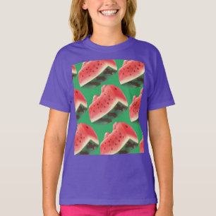 Juicy Watermelon Pattern: Summer Fruit Design T-Shirt