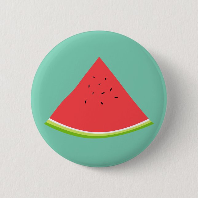 Juicy Watermelon Slice Button (Front)