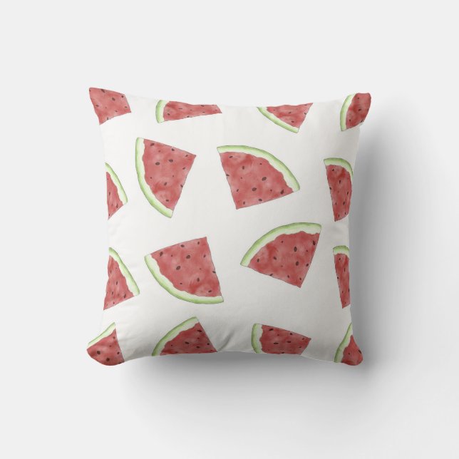 Juicy watermelons for summer throw pillow (Front)
