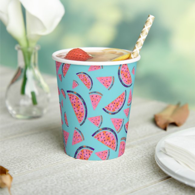 Juicy Watermelons Paper Cups (Insitu)