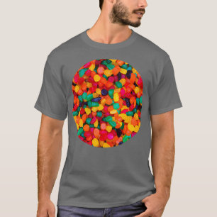 Jujube Gummy Real Candy Pattern T-Shirt